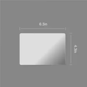 6.3" x 4.3" Door Glass Replacement for Nomad L, Nomad View L, Pentagon stove, Pipe Oven 3.5"