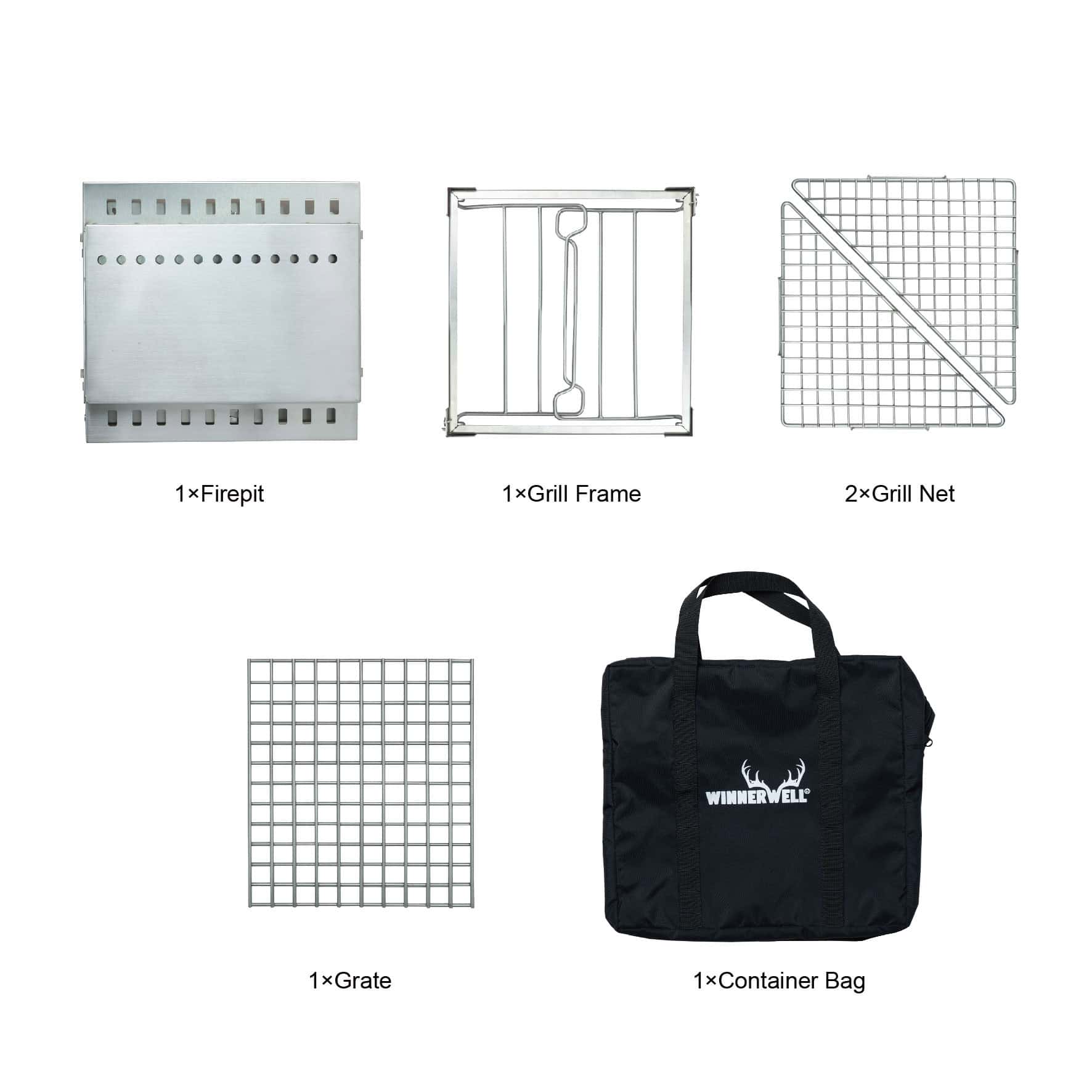 Secondary Combustion Portable Grill Firepit - Image 5