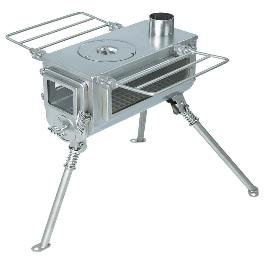Winnerwell Woodlander Double View Wood Burning Camping Stove - Size S