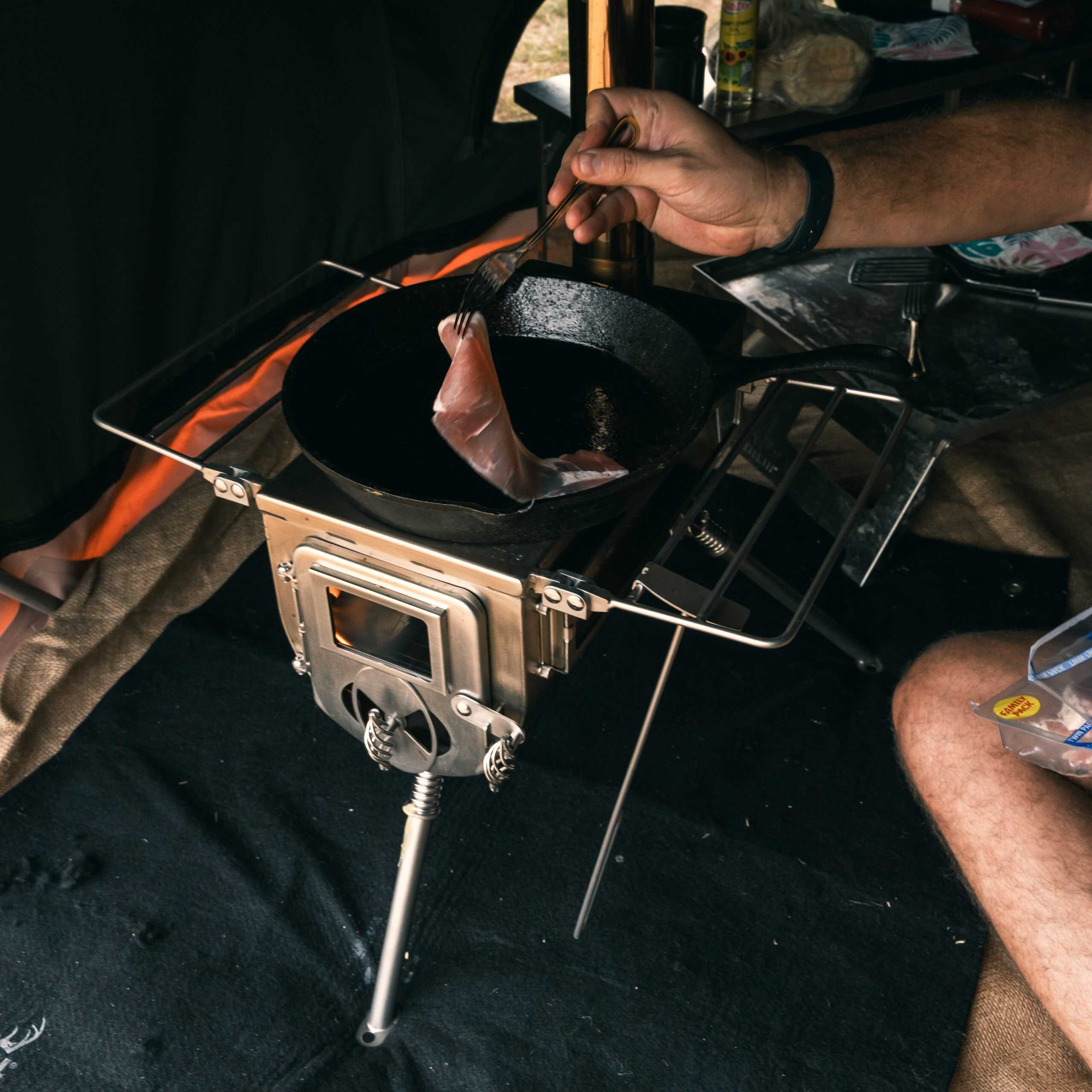 Woodlander L-sized Cook Camping Stove- Portable woodburner