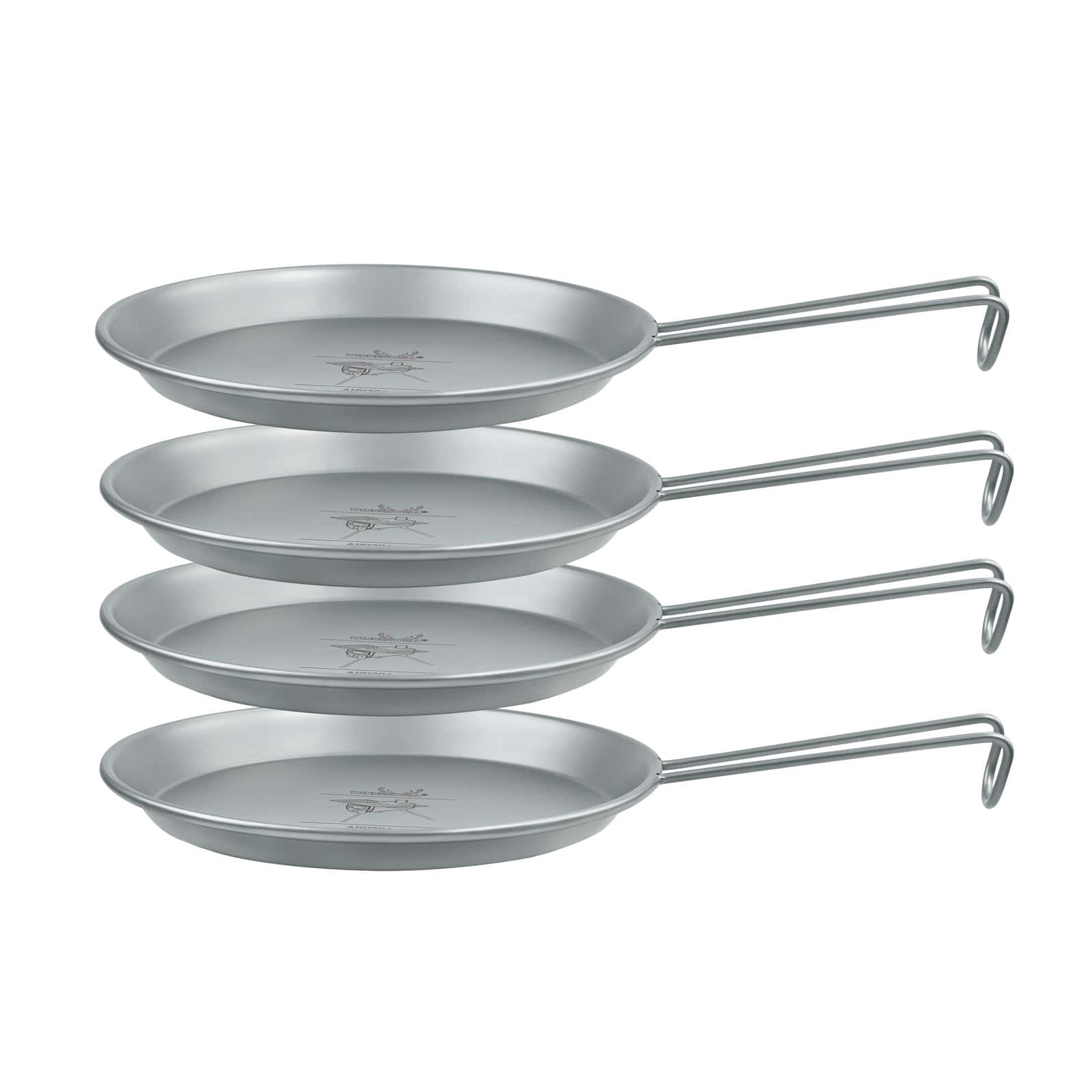 Stainless Steel Plate 4-piece Family Set