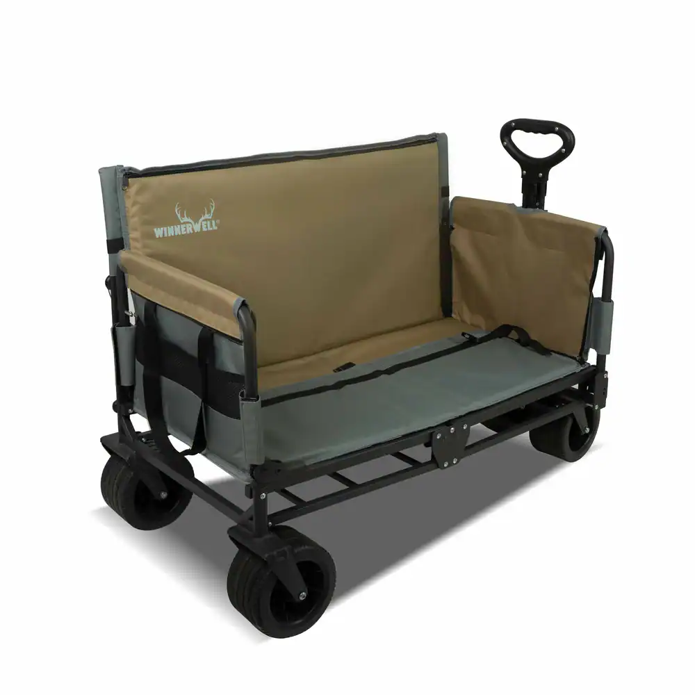 Winnerwell® Foldable Camping Wagon with Seat & Bed | Heavy Duty Outdoor Utility Cart PRE ORDER! - Image 2