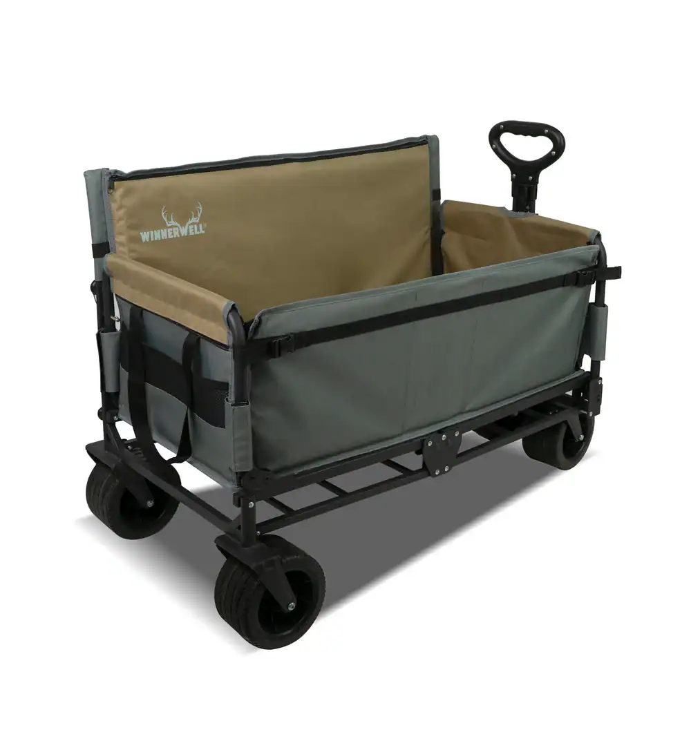 Winnerwell® Foldable Camping Wagon with Seat & Bed | Heavy Duty Outdoor Utility Cart PRE ORDER!